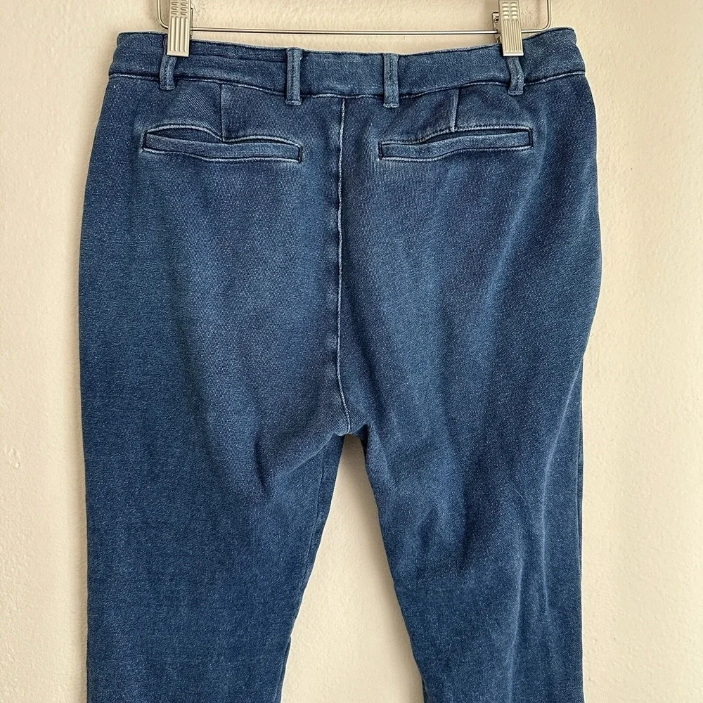 AG Adriano Goldschmied Jogger Pants 30 Blue Pleated Knit Denim 1213UFT-IKD-SEV